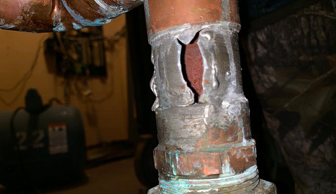 burst pipe repair service