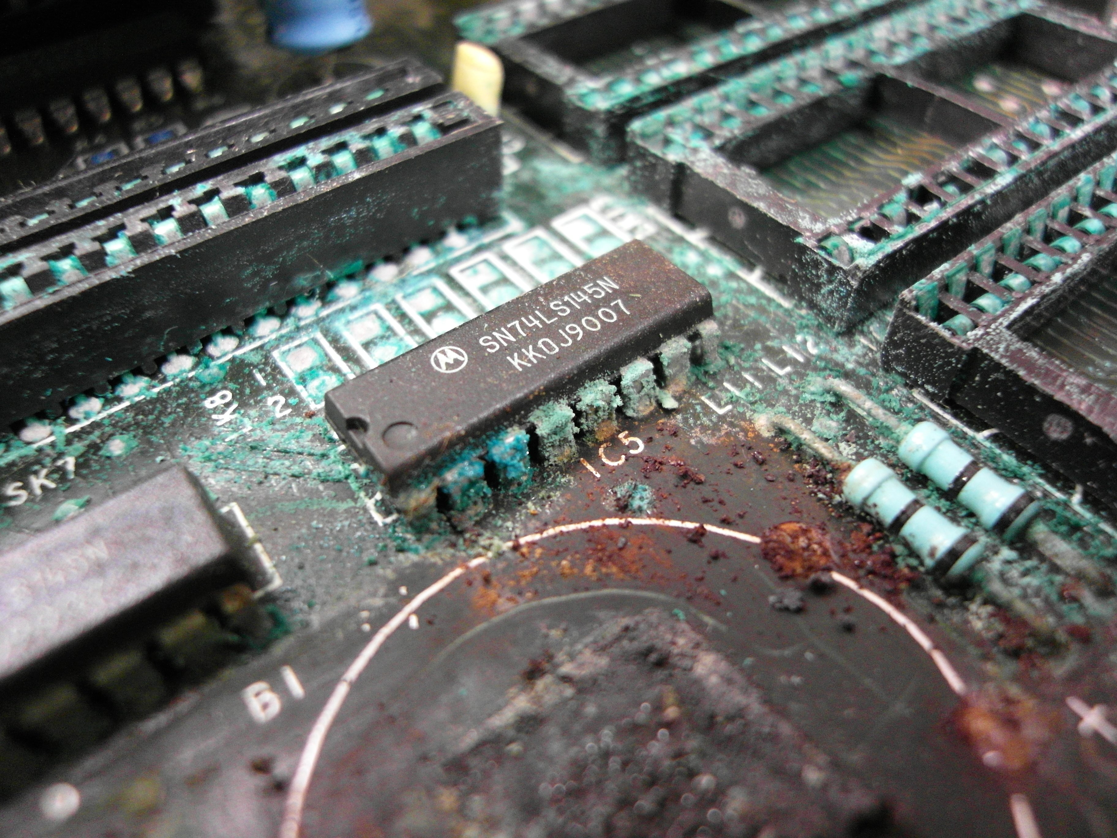 Damaged circuit boards