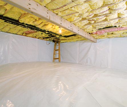 crawlspace insulation replacement