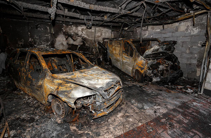 Garage Fire Damage Restoration