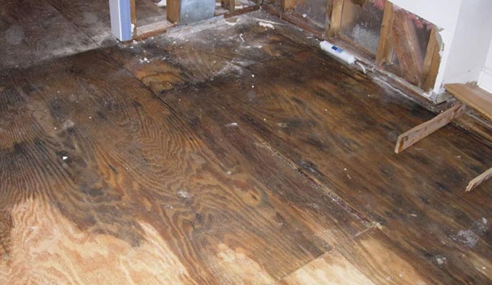 floor water leak damage