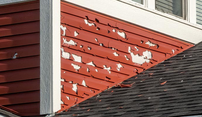 Hail damaged property