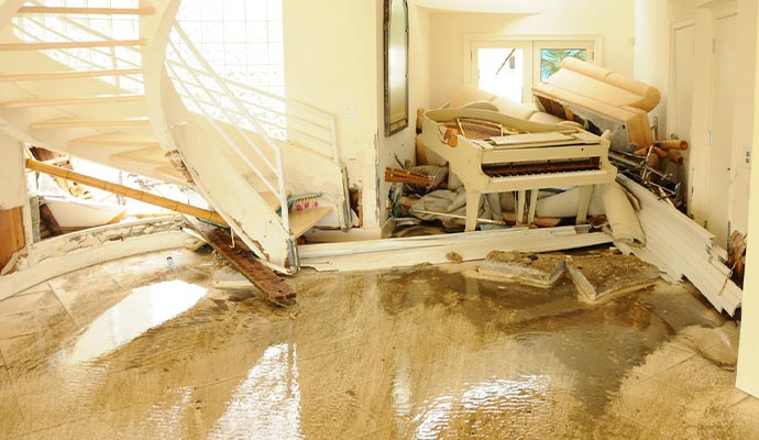 flood damaged property