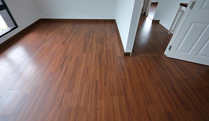 replaced wood floor