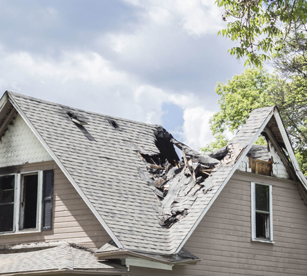 Roof Damage from Storm