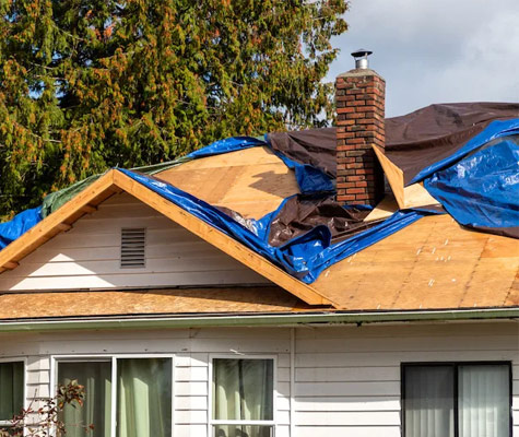 Storm Affected Home