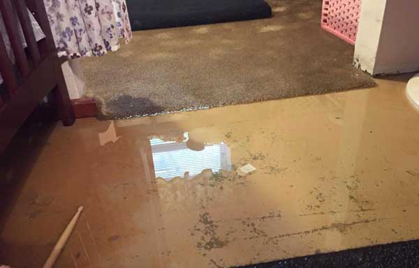 Water Damaged Floor